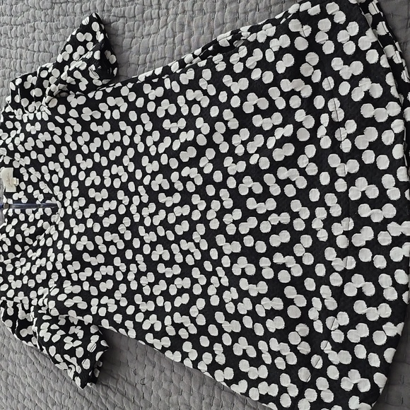 Deletta Black and White Polka Dot Women's Top Or Tunic - Picture 14 of 14